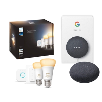 Picture of Pachet Philips Hue 8W E27 White Ambiance + Google Nest