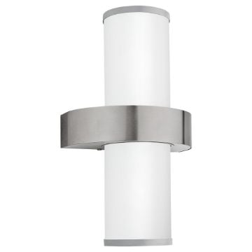 Aplica exterior Eglo Beverly Silver-White 86541 sticla alba