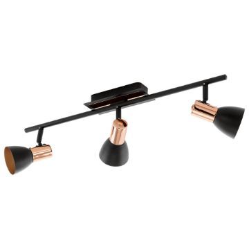 Plafoniera LED Eglo Barnham Black-Copper 94586 otel cupru