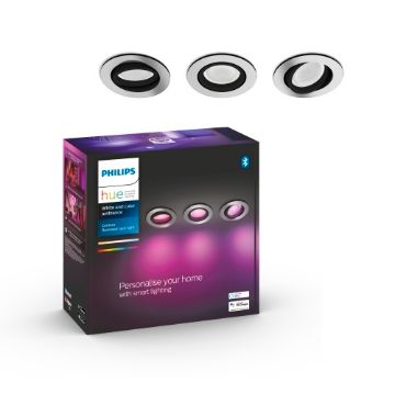 Picture of Set 3 spoturi LED Philips Hue Centura Aluminium incastrate 3x5.7W White and Color Ambiance