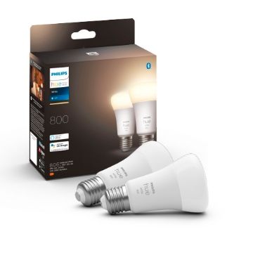 Picture of Set 2 becuri LED Philips Hue BT 9W E27 White