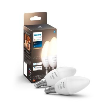 Picture of Set becuri Philips Hue BT 5.5W E14 B39 White