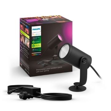 Poza cu Philips Hue Outdoor Proiector Lily White and Color Ambiance PS03593