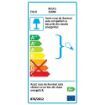 Aplica LED exterior senzor miscare Eglo Riga 5 Silver 32898 sticla transparenta
