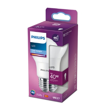 Picture of Bec LED Philips 5W A60 E27 lumina rece 470LM PS04091
