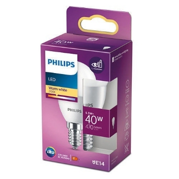 Picture of Bec LED Philips 5.5W P45 E14 lumina calda 470LM PS04111