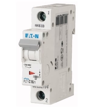 Siguranta automata Eaton 1P 16A 10KA PL7-B16/1