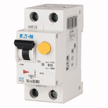 Siguranta diferentiala Eaton 1P+N 30mA 10A 6KA PFL6-10/1N/B/003