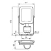Proiector LED Philips Ledinaire Gray BVP164 senzor miscare 20W 4000k 2400lm PC02438