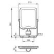 Proiector LED Philips Ledinaire Gray BVP164 senzor miscare 50W 4000k 6000lm PC02439