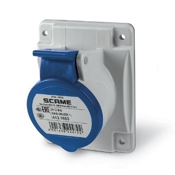 Priza industriala Scame Optima 2P+E 16A 6h IP44 413.1663
