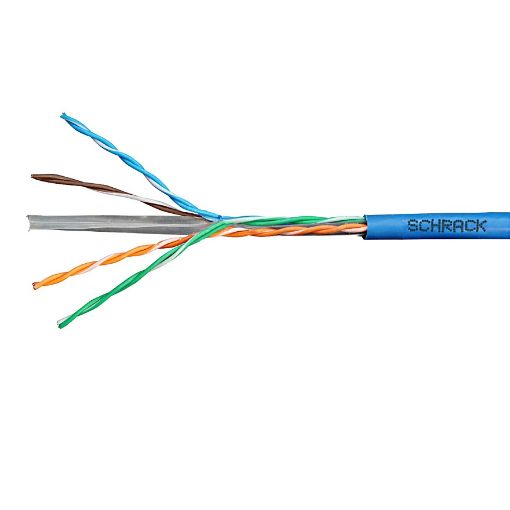 Cablu U/UTP Schrack Cat 6 4x2xAWG23/1 PVC albastru HSKU423P13