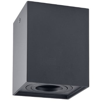 Spot aparent patrat Starke GU10 8W 80x80x84mm IP20 negru ST01154