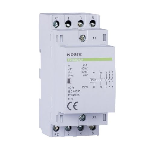 Contactor modular Noark 25A 2 module 2NO+2NC 230V 102414