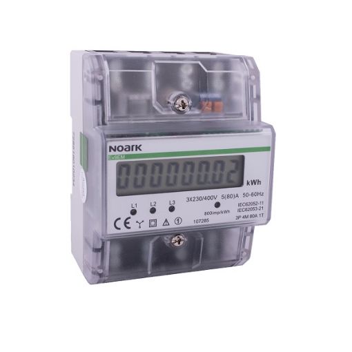 Contor energie Noark 3P 4 module 1 tarif IP50 107284