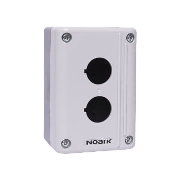 Cutie butoane Noark montaj aparent 2 deschideri IP65 gri 111410