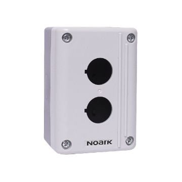 Cutie butoane Noark montaj aparent 2 deschideri IP65 gri 111410