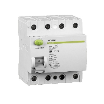 Intrerupator diferential Noark 4P 40A 6kA 30mA 400VAC IP20 108332