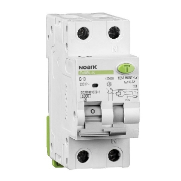 Intrerupator automat diferential Noark 1P+N 6A 6kA 30mA 230VAC IP20 107627
