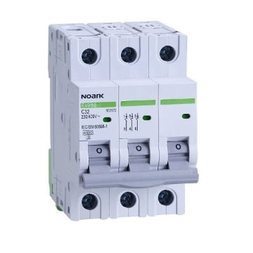 Intrerupator automat Noark 3P 10A C 4.5kA 400VAC IP20 102167