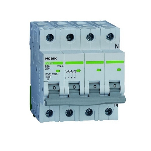 Intrerupator automat Noark 3P+N 20A 6kA 400VAC IP20 100159