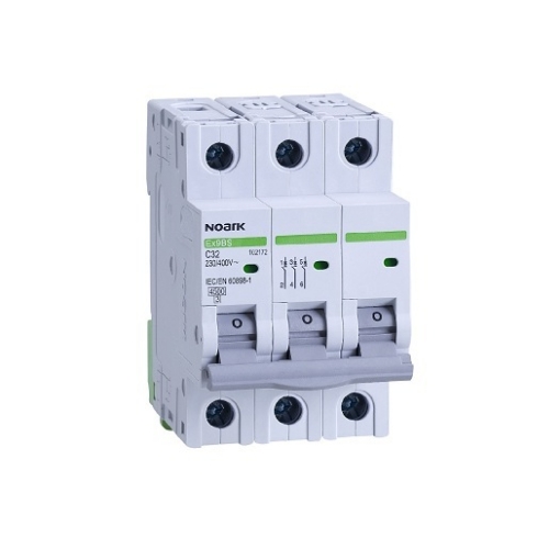 Intrerupator automat Noark 3P+N 10A 4.5kA 400VAC IP20 102182