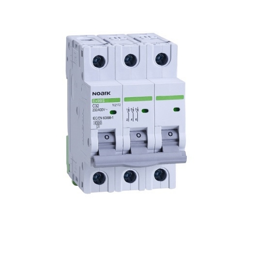 Intrerupator automat Noark 3P+N 16A 4.5kA 400VAC IP20 102184