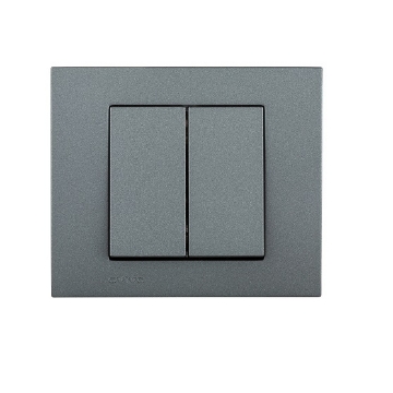 Comutator Ovivo Cap Scara ST Grano Metalic fumuriu OV00157
