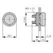 Dispozitiv actionare cu buton iluminat Eaton rosu IP66 216925