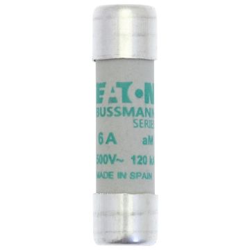 Imagine Siguranta cilindrica Eaton Bussmann 6A 10x38mm 500VAC C10M6