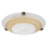 Imagine Plafoniera bucatarie Rabalux Laretta Bronze 3713 sticla alba