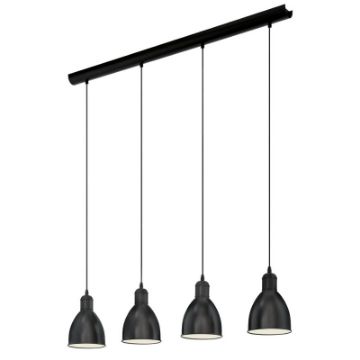 Lustra Eglo Priddy Black-White 49466