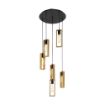 Lustra Eglo Littleton Black-Brown 49549