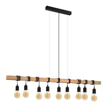 Lustra Eglo Townshend Black-Brown 49744