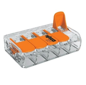 Clema slim Wago legatura doza flexibil 5x4mmp 100 buc/set WG00055