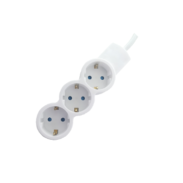 Prelungitor Starke 3 prize 1.5m 3x1mm CP alb ST00913