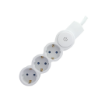 Prelungitor Starke 3 prize 3m intrerupator 3x1mm CP alb ST00917
