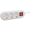 Prelungitor Starke Vipex 3 prize 5m intrerupator 3x1.5mm CP alb ST00906