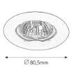 Spot incastrat iluminat decorativ interior Rabalux, gama Spot relight, model 1088