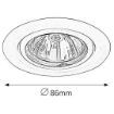 Spot incastrat iluminat decorativ interior Rabalux, gama Spot relight, model 1091
