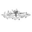 Plafoniera living Rabalux Lilian Chrome 2839
