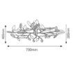 Plafoniera living Rabalux Lilian Chrome 2839