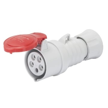 Priza industriala Gewiss mobila 3P+N+E, 32A, 400V, 6h, IP44, GW62020H