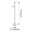 Lampadar iluminat decorativ interior Rabalux, gama Pearl classic, model 4019