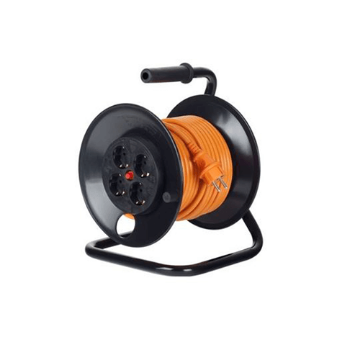 Derulator Starke 4 prize, 25 m, cablu 3x1.5, cu impamantare, ST00013