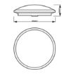 Plafoniera LED alba baie Philips Cavanal Scene Switch 12W IP44 PC02622