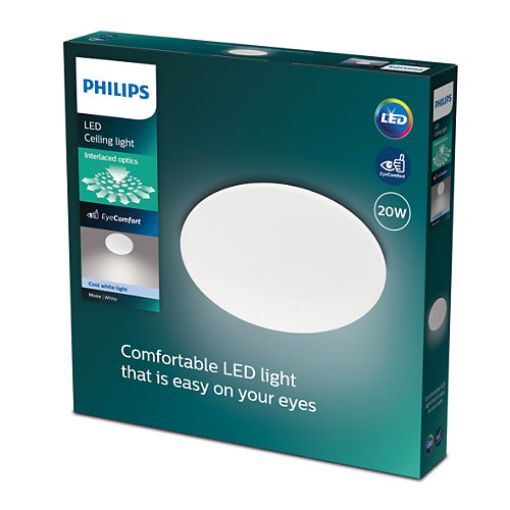 Plafoniera LED alba Philips Moire CL200 20W 4000k PC02624