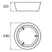 Plafoniera LED gri Philips Dawn CL258 14W 3000k PC02626