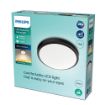 Plafoniera LED neagra baie Philips Doris CL257 17W 2700k PC02628