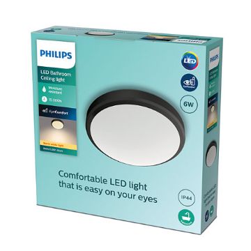 Plafoniera LED alba baie Philips Doris CL257 6W 2700k PC02629